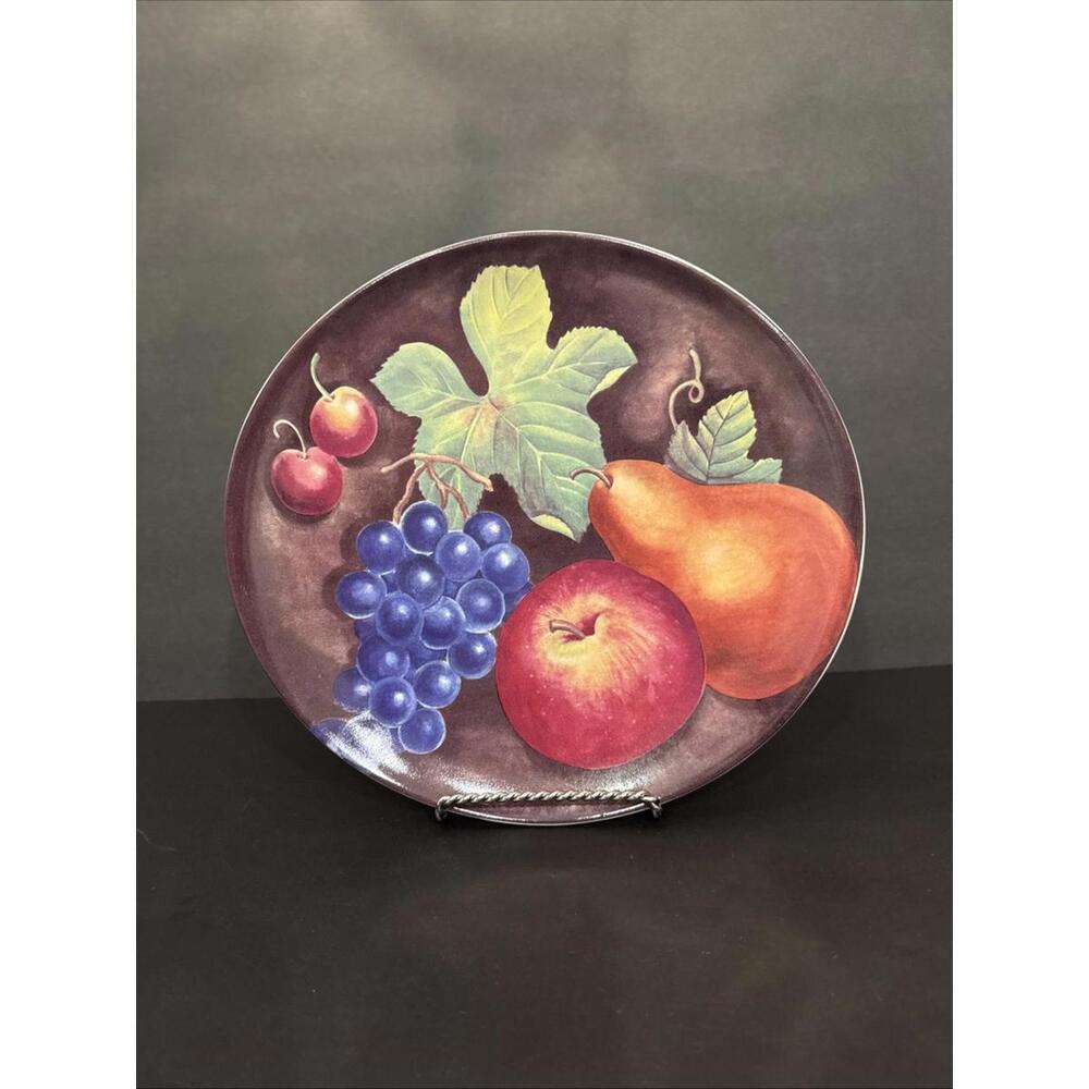 Sakura Sue Zipkin “Delicious” Oval Platter 11.5” Wide X 10.75” Tall